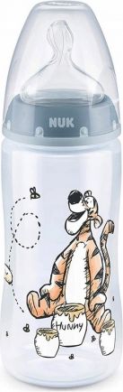 NUK Antikoliková lahvička First Choice Medvídek Pooh a tygřík, 300 ml - modrá - obrázek 1