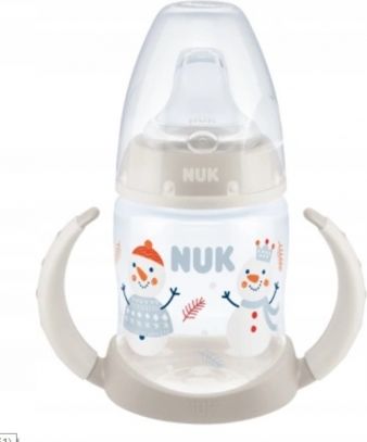 NUK Hrneček First Choice s úchyty Snow, šedý, 6 - 18 m - obrázek 1