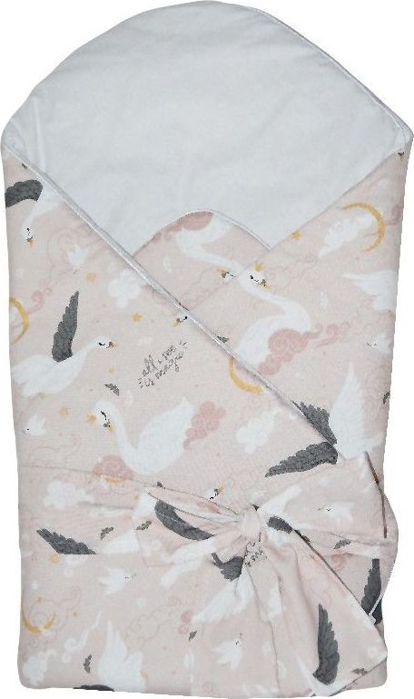Zavinovačka tvrdá s kokosovou výztuhou Eko Printed Pink Swans 2021 - obrázek 1