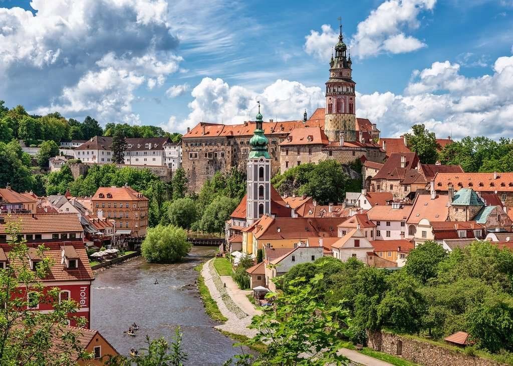 RAVENSBURGER Puzzle Český Krumlov 1000 dílků - obrázek 1