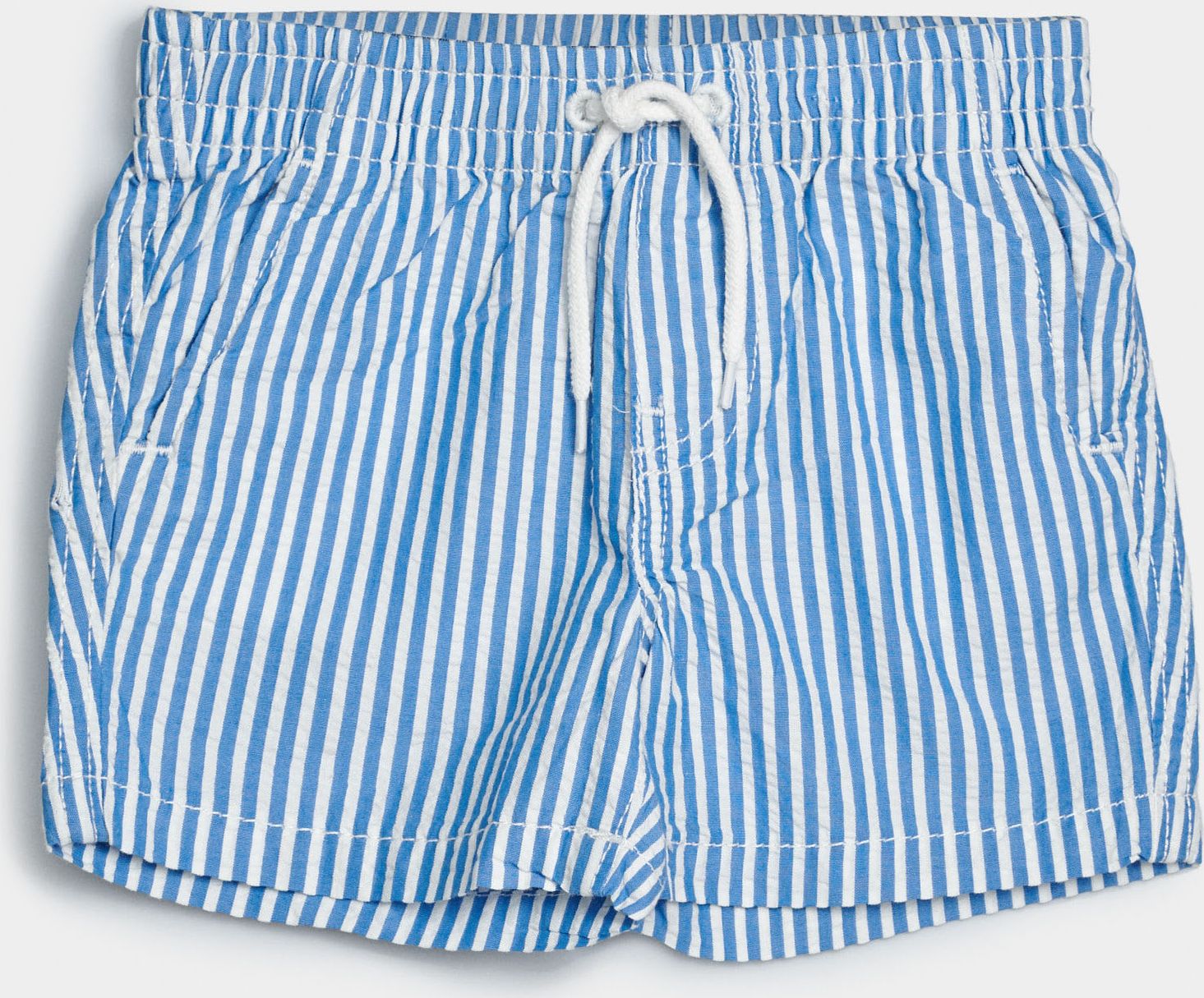 GAP modré baby kraťasy s pruhy - 0-3M - obrázek 1