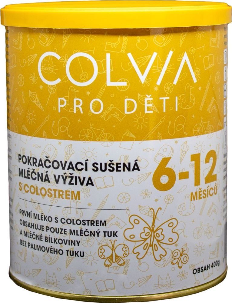 COLVIA Pokračovací sušená mléčná výživa s Colostrem pro věk 6-12 měsíců (400 g) - obrázek 1