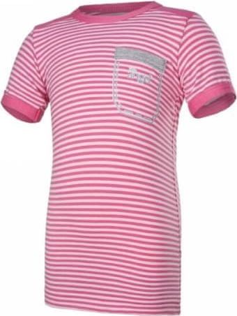 Little Angel tričko tenké KR kapsa Outlast® velikost 110, barva pruh sv. růžový - obrázek 1