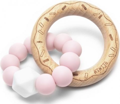 Mimijo Silikonové kousátko Donut - růžové - obrázek 1