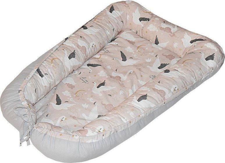 Hnízdo Eko Printed Pink Swans 2021 - obrázek 1