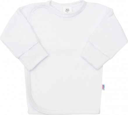 Kojenecká košilka s bočním zapínáním New Baby bílá, Bílá, 50 - obrázek 1