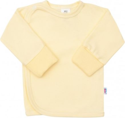 Kojenecká košilka s bočním zapínáním New Baby žlutá, Žlutá, 50 - obrázek 1