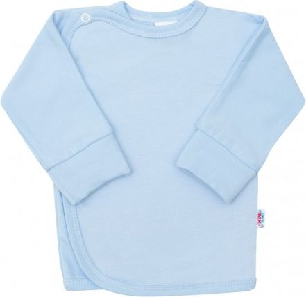 Kojenecká košilka s bočním zapínáním New Baby světle modrá, Modrá, 56 (0-3m) - obrázek 1
