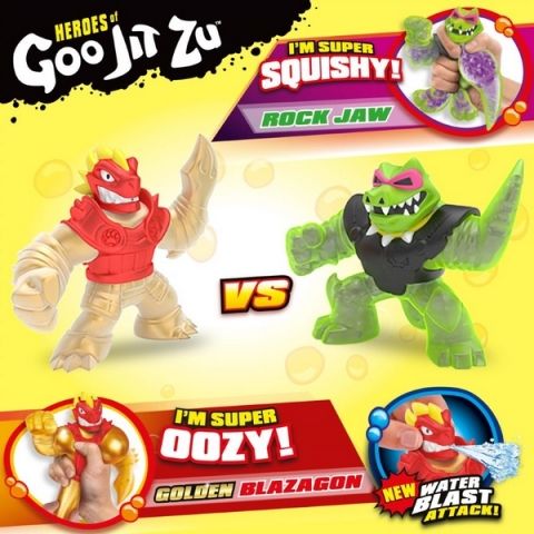 GOO JIT ZU figurky BLAZAGON vs. ROCK JAW dvoubalení série 2 - obrázek 7