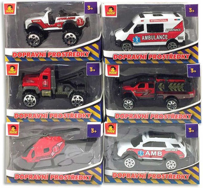 Auto kovové záchranné složky 9cm volný chod 6 druhů - obrázek 2