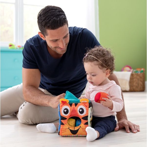 Lamaze - Měkká vkládací kostka se zvířátky - obrázek 2