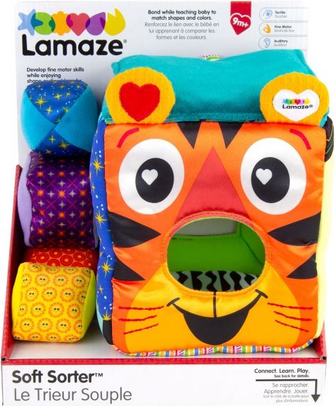 Lamaze - Měkká vkládací kostka se zvířátky - obrázek 5