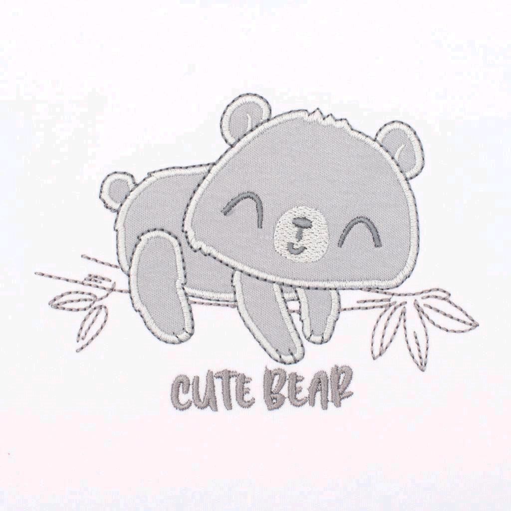 Kojenecké bavlněné body s krátkým rukávem New Baby Cute Bear Varianta: bílá/56 (0-3m) - obrázek 9