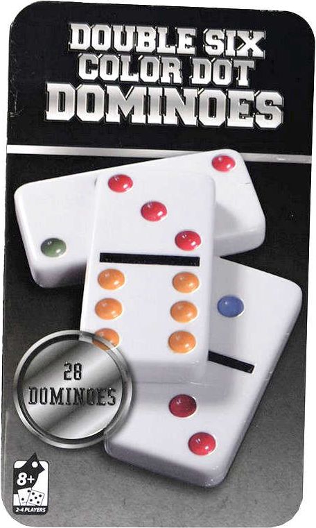 Hra Domino 28 kamenů kovová krabička *SPOLEČENSKÉ HRY* - obrázek 1