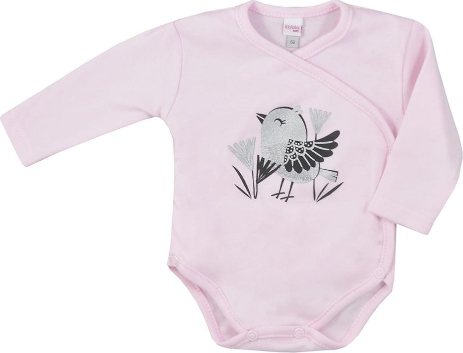 Kojenecké bavlněné body s bočním zapínáním Koala Birdy Varianta: tmavě - růžová/56 (0-3m) - obrázek 20