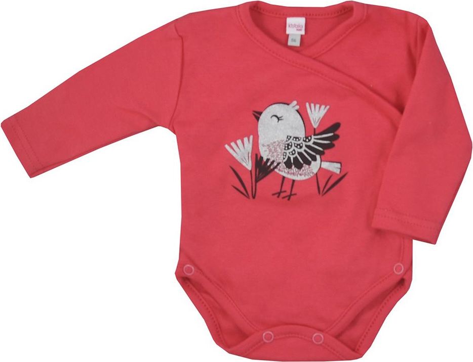 Kojenecké bavlněné body s bočním zapínáním Koala Birdy Varianta: tmavě - růžová/56 (0-3m) - obrázek 22