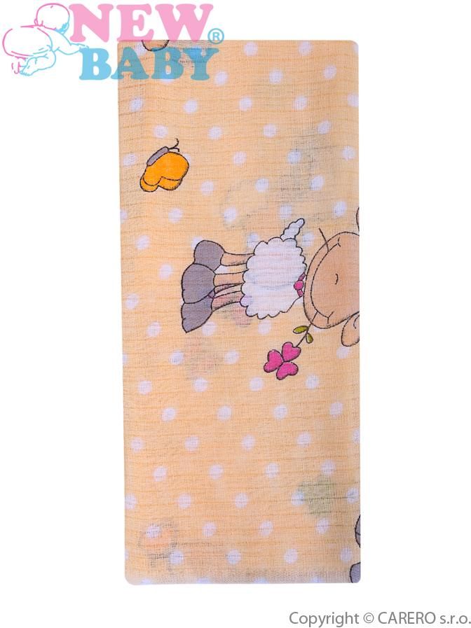 Bavlněná plena s potiskem New Baby Varianta: meow růžová - bílá - obrázek 1