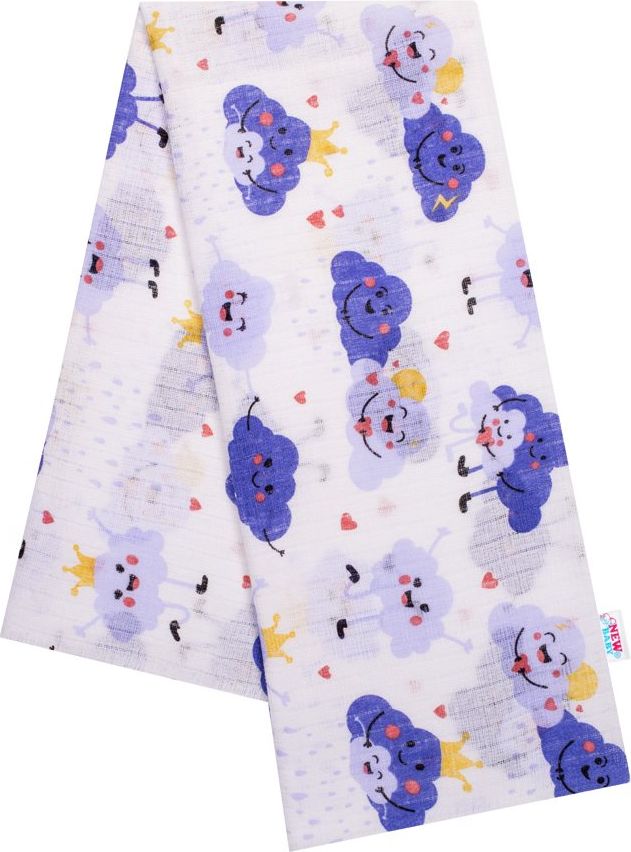 Bavlněná plena s potiskem New Baby Varianta: meow růžová - bílá - obrázek 26