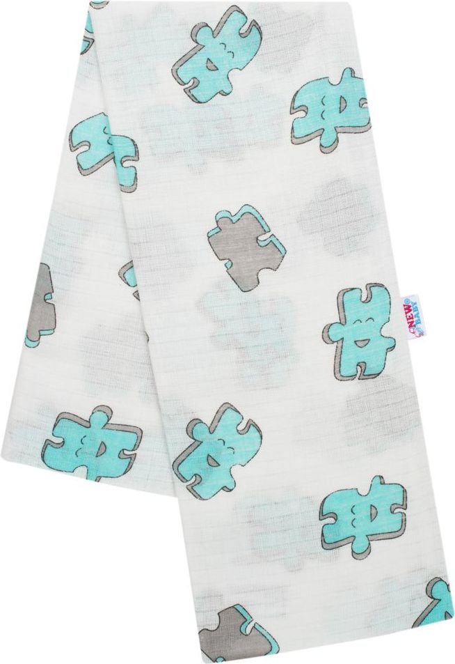 Bavlněná plena s potiskem New Baby Varianta: meow růžová - bílá - obrázek 63