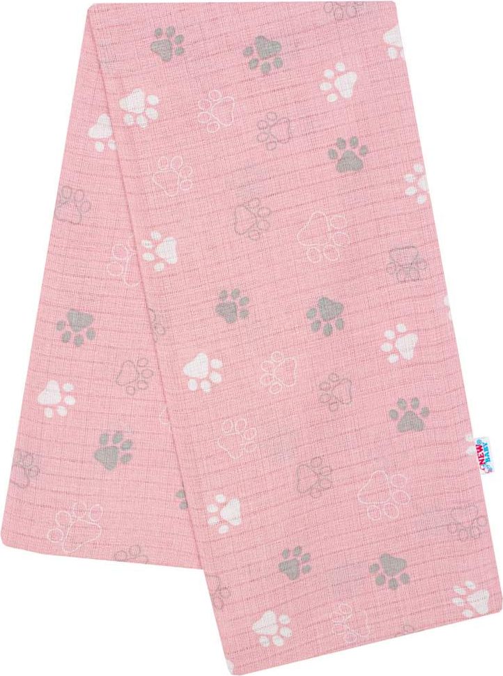 Bavlněná plena s potiskem New Baby Varianta: meow růžová - bílá - obrázek 98