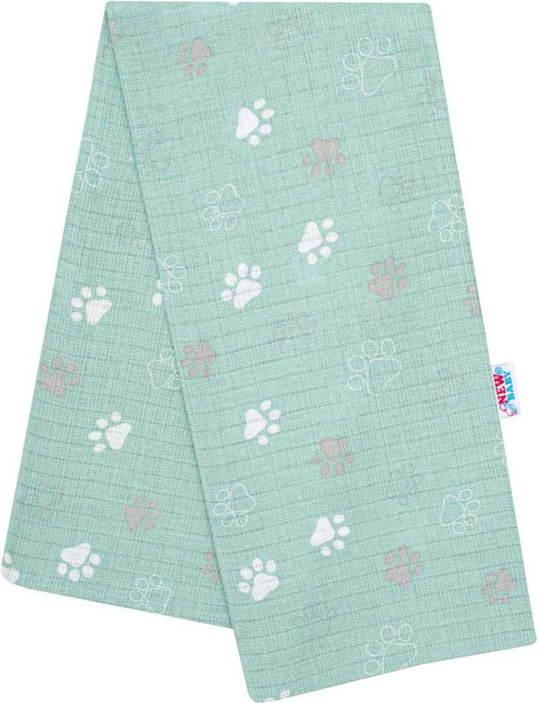 Bavlněná plena s potiskem New Baby Varianta: meow růžová - bílá - obrázek 99