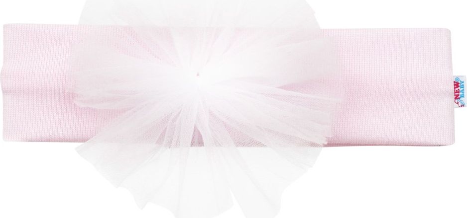 Kojenecká bavlněná čelenka New Baby Little Princess Varianta: růžová/56 (0-3m) - obrázek 2
