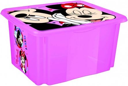 Keeeper Box na hračky Minnie Mouse 24 l - růžový - obrázek 1