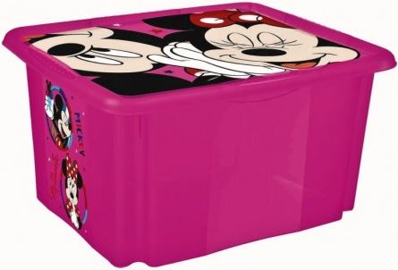 Keeeper Box na hračky Minnie Mouse 24 l - malinový - obrázek 1