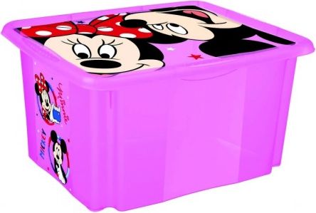 Keeeper Box na hračky Minnie Mouse 45 l, růžový - obrázek 1