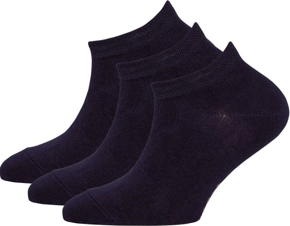 EWERS dětský 3pack kotníčkových ponožek 29291 27-30 tmavě modrá - obrázek 1
