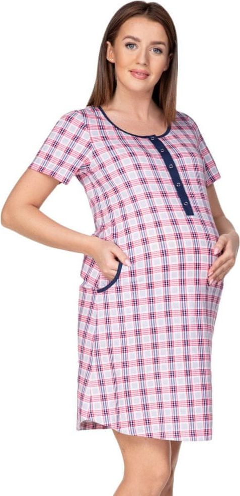 Regina Dámská mateřská košile 174 : Velikosti - L, Barvy - růžová světlá - obrázek 1