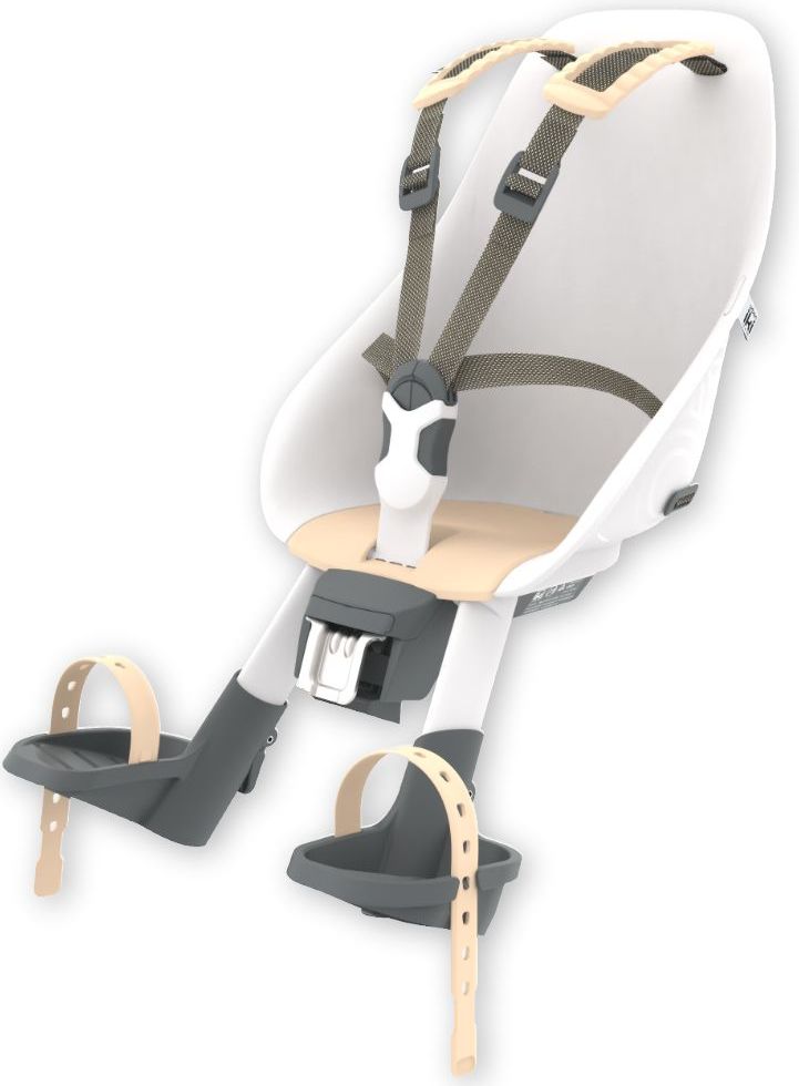 Přední sedačka na kolo s upínacím adaptérem Urban Iki White/Beige 2021 - obrázek 1