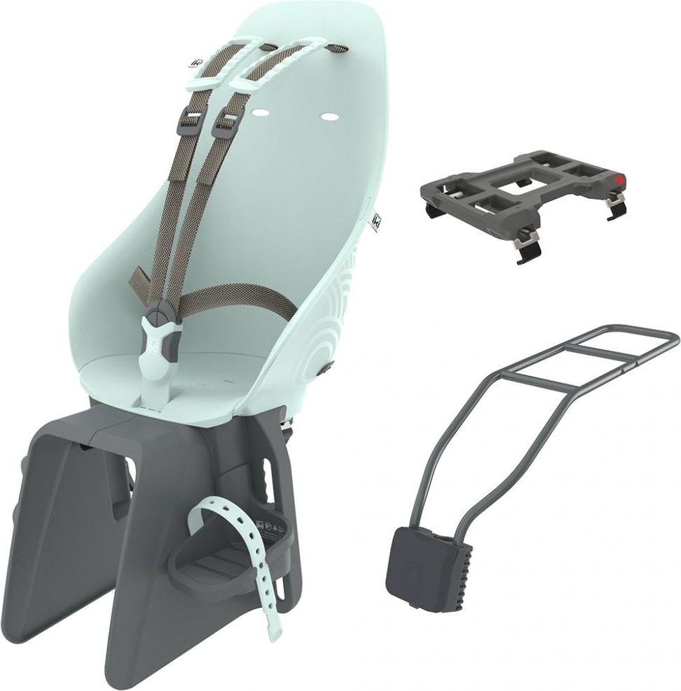Zadní sedačka na kolo s adaptérem a nosičem na sedlovku Urban Iki Set Turquoise 2021 - obrázek 1
