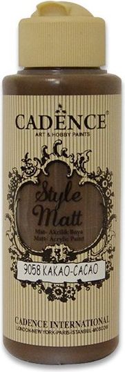 Cadence Akrylové barvy Style Matt kakao hnědá, 120 ml - obrázek 1