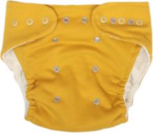 Plenkové kalhotky a EKO plena 2ks - MÝVAL hořčicové - Mamatti  velikost 3 - 8kg - obrázek 1
