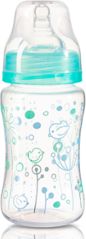 Lahev kojenecká se širokým hrdlem BabyOno - PTÁČCI s mátovou - 240ml - obrázek 1