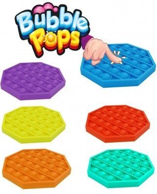 Bubble pops - Praskající bubliny silikon antistresová spol. hra červená 12,5x12,5cm