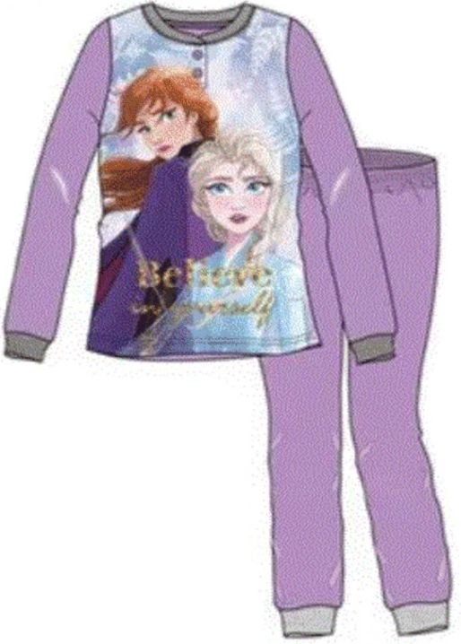 Sun City - Dívčí bavlněné pyžamo Ledové království / Frozen 2 / Elsa a Anna - fialové 116 - obrázek 1