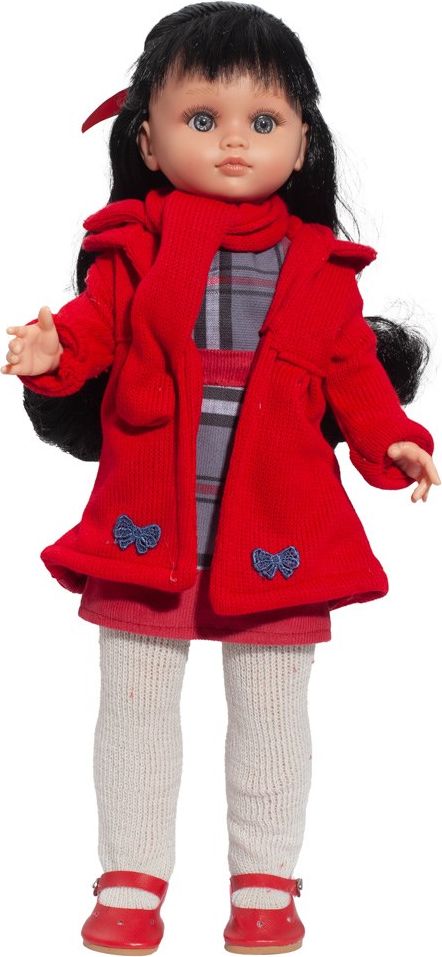 Berbesa Luxusní dětská panenka-holčička Berbesa Sára 40cm Červená - obrázek 1