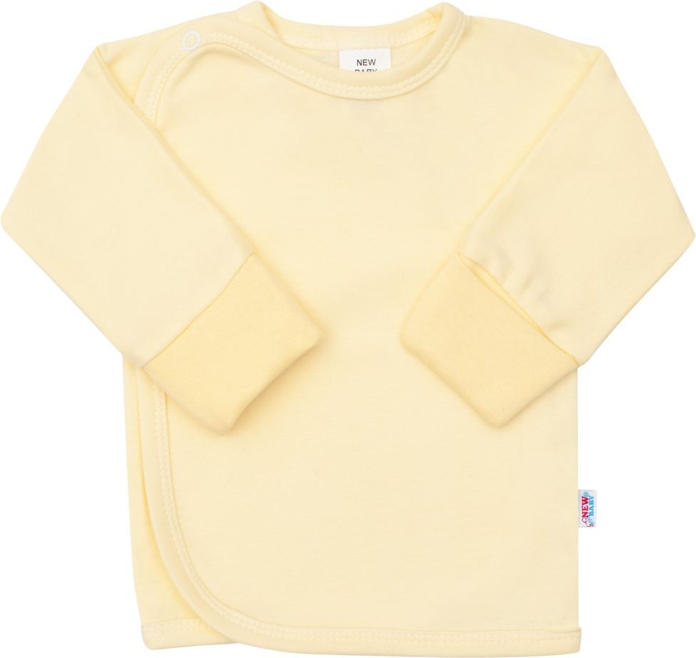 NEW BABY Kojenecká košilka s bočním zapínáním New Baby žlutá Žlutá 68 (4-6m) - obrázek 1