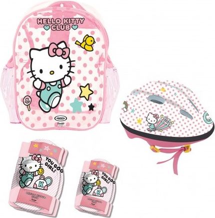 Hello Kitty Sada chráničů a helmy s taškou - obrázek 1