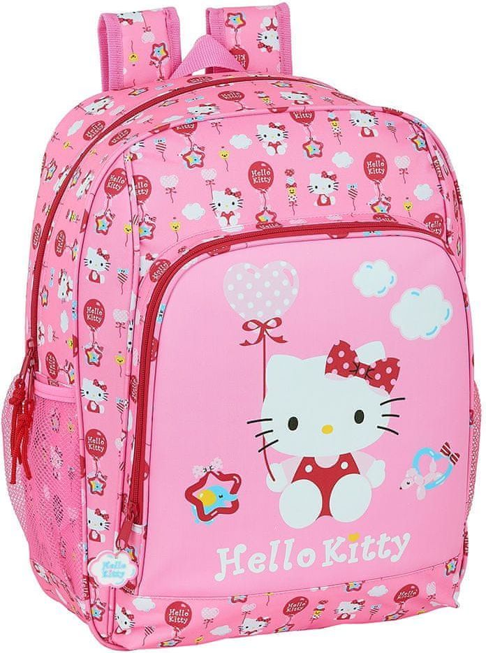 CurePink Dětský batoh Hello Kitty : vzor 12016 (objem 17,8 litrů|31 x 41 x 14 cm) - obrázek 1