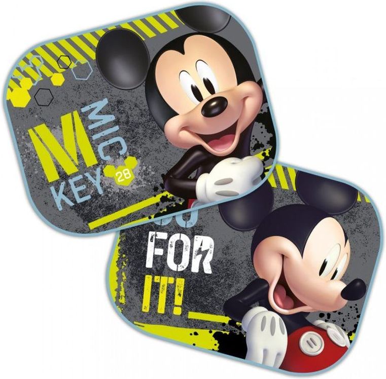 SEVEN Sluneční clona Mickey Go Polyester, 2 ks 44x35 cm - obrázek 1