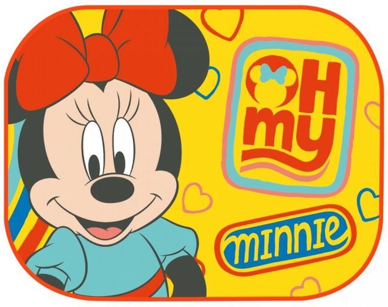 SEVEN Sluneční clona Mickey a Minnie Polyester, 2 ks 44x35 cm - obrázek 3