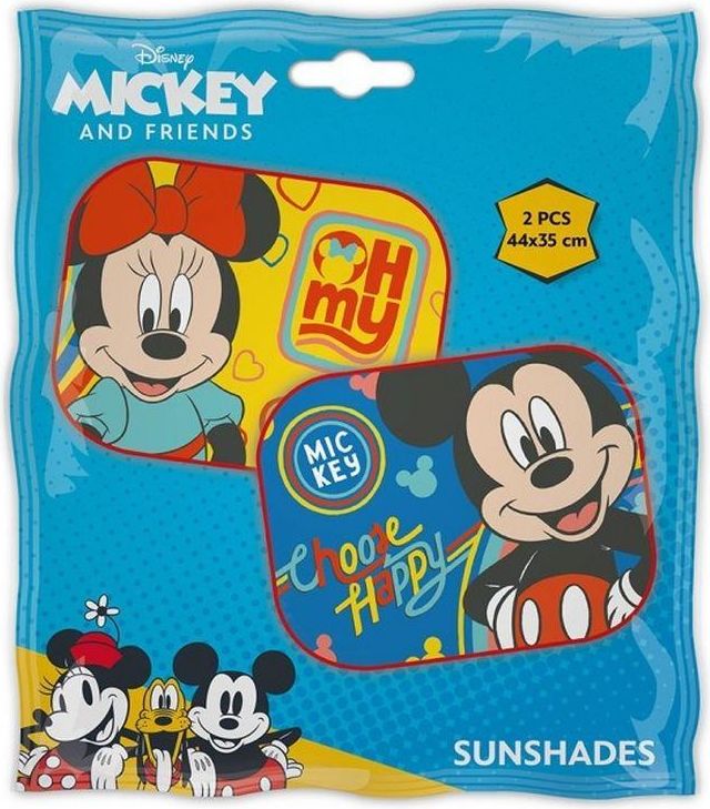 SEVEN Sluneční clona Mickey a Minnie Polyester, 2 ks 44x35 cm - obrázek 4