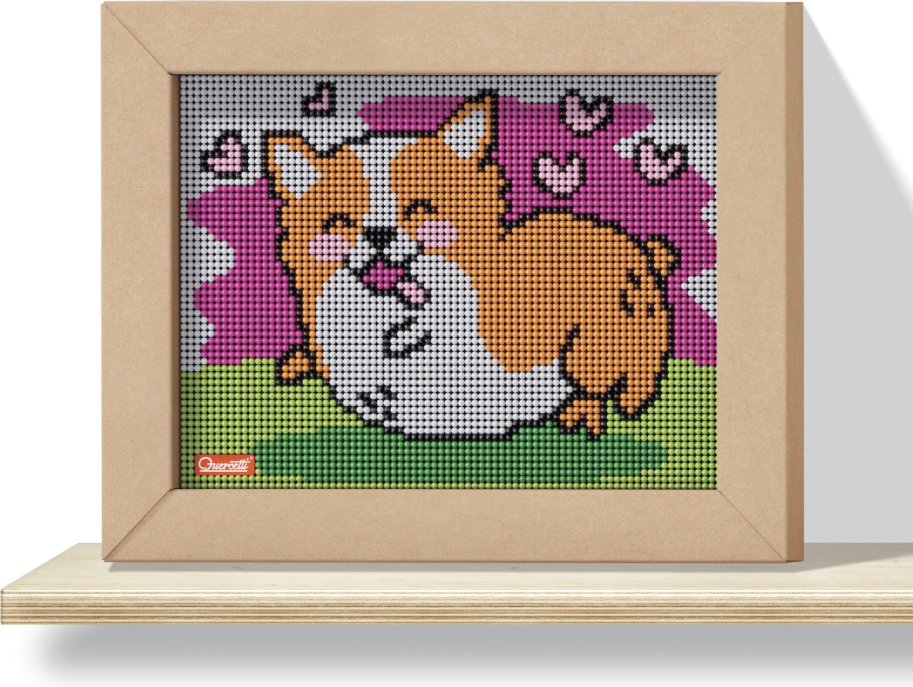 Quercetti Pixel Art 4 Kawaii Corgi – mozaika z kolíčků - obrázek 2