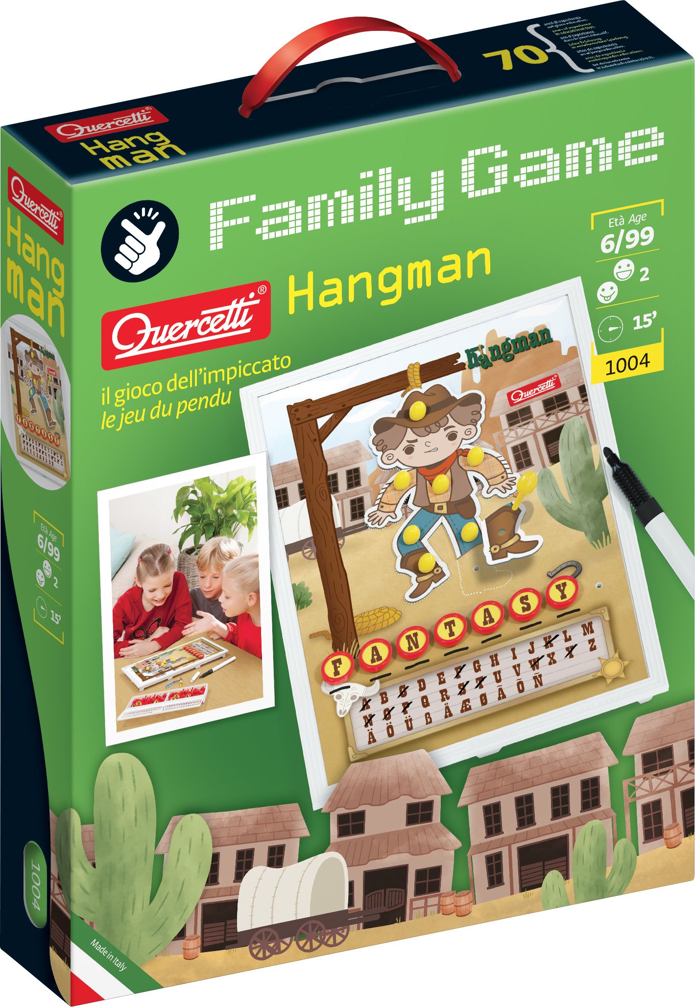 Quercetti Family Game Hangman – společenská hra Oběšenec - obrázek 3