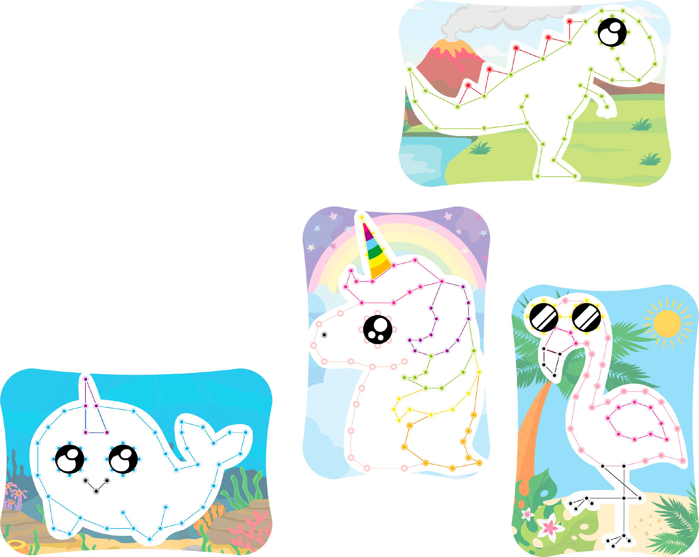 Quercetti Play Creativo String Art Animals – kreslení pomocí nití a kolíčků - obrázek 4