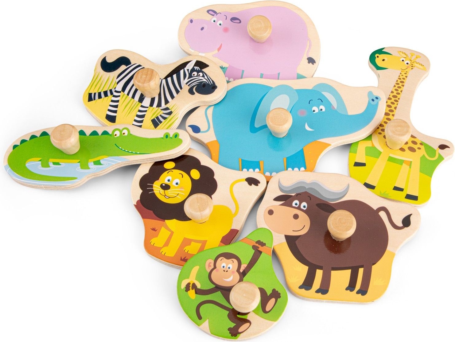 New Classic Toys Dřevěné vkládací puzzle safari - obrázek 2