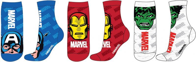 E plus M · Chlapecké ponožky Avengers - MARVEL Červená EU 31 - 34 - obrázek 2